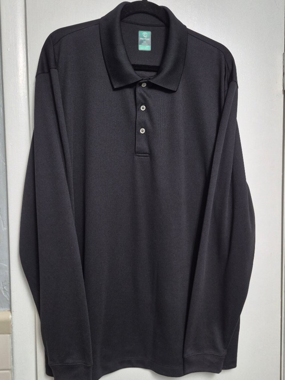 Pro Tour Polo , airplay, men's black,long sleeve, XL